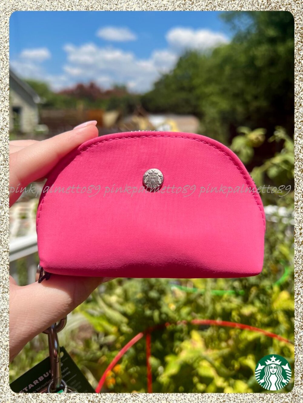 ✨🍓 NWT 2026 Starbucks 'Pink Drink' Strawberry Pouch Keychain
